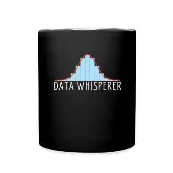 Normal Distribution Statistician Data Scientist - Full Colour Mug - black - Front