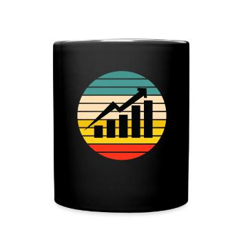 Normal Distribution Statistician Data Scientist - Full Colour Mug - black - Front