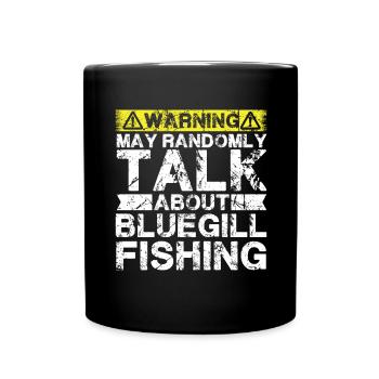Fishing - Bluegill Fish - Full Colour Mug - black - Front