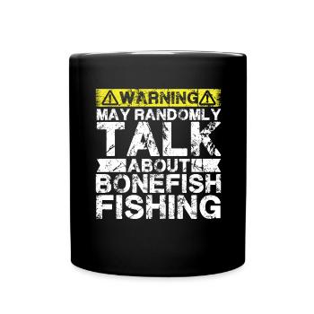 Pêche - Bonefish -Poisson - Mug uni - noir - Devant