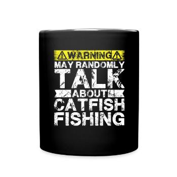 Pêche - Poisson-chat - Mug uni - noir - Devant