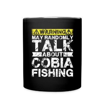 Pêche - Cobia -Poisson - Mug uni - noir - Devant
