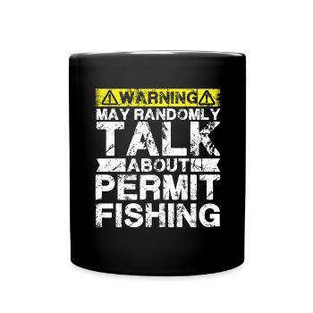 Pêche - Autoriser le poisson - Mug uni - noir - Devant
