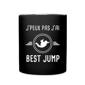 best jump je peux pas j'ai best jump saut - Mug uni - noir - Devant