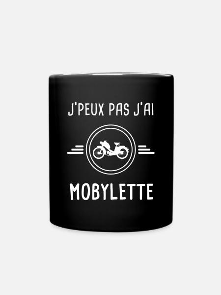 mobylette je peux pas j'ai mobylette mob - Mug uni - noir