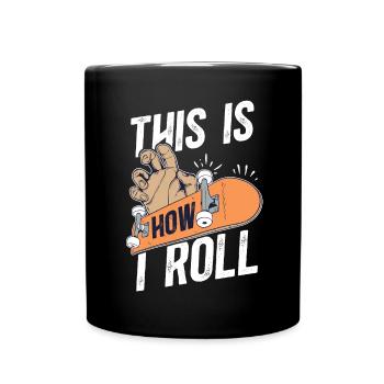Fingerboard Finger Skateboard Fingerboarding - Mug uni - noir - Devant