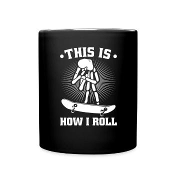 Fingerboard Finger Skateboard Fingerboarding - Mug uni - noir - Devant