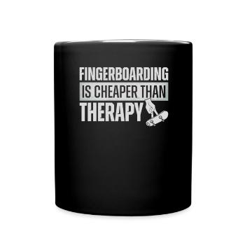 Fingerboard Finger Skateboard Fingerboarding - Mug uni - noir - Devant