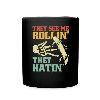 Fingerboard Hand Skateboard Fingerboard - Mug uni - noir - Devant