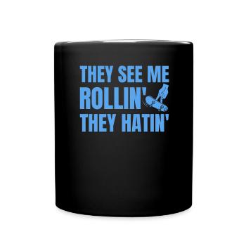 Fingerboard Finger Skateboarding Fingerboarding - Tasse einfarbig - Schwarz - Vorne