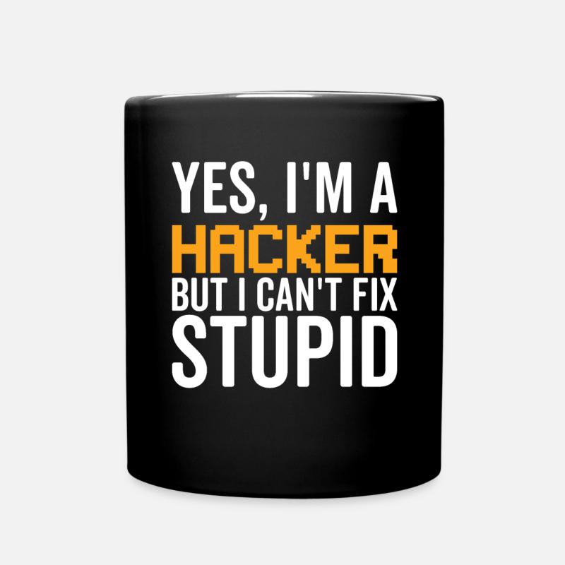 Stupide - Hacker - Mug uni - noir