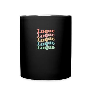 Vintage 70s Hippie Paraguay City - Retro Luque - Full Colour Mug - black - Front