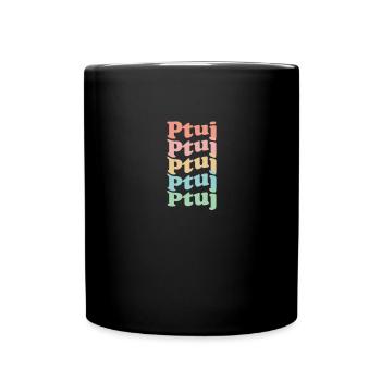 Vintage 70s Hippie Slovénie Ville - Retro Ptuj - Mug uni - noir - Devant