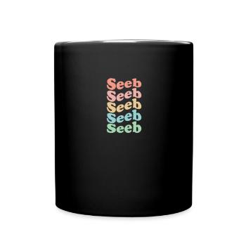 Vintage 70s Hippie Oman City - Retro Seeb - Mug uni - noir - Devant