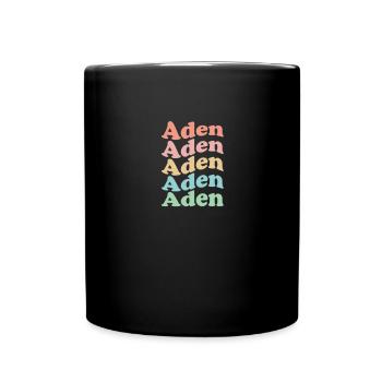 Vintage 70s Hippie Yemen City - Rétro Aden - Mug uni - noir - Devant