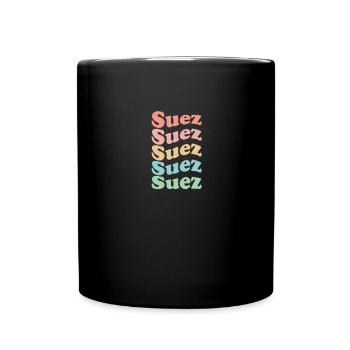 Vintage 70s Hippie Egypt City - Rétro Suez - Mug uni - noir - Devant