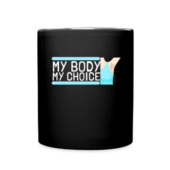 Féministe Anti Rasage Corps Velu - Mug uni - noir - Devant