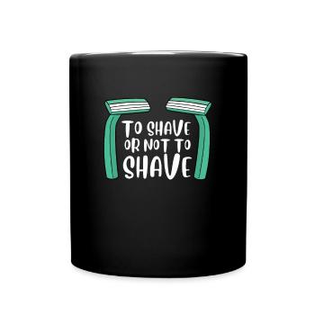 Féministe Anti Rasage Corps Velu - Mug uni - noir - Devant