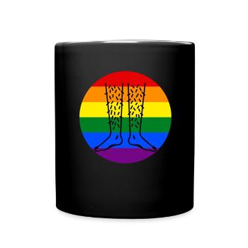 Féministe Anti Rasage Corps Velu - Mug uni - noir - Devant