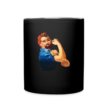 Féministe Anti Rasage Corps Velu - Mug uni - noir - Devant