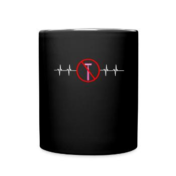 Féministe Anti Rasage Corps Velu - Mug uni - noir - Devant