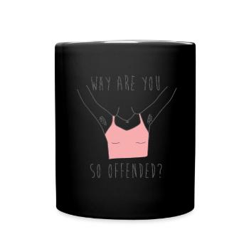 Féministe Anti Rasage Corps Velu - Mug uni - noir - Devant