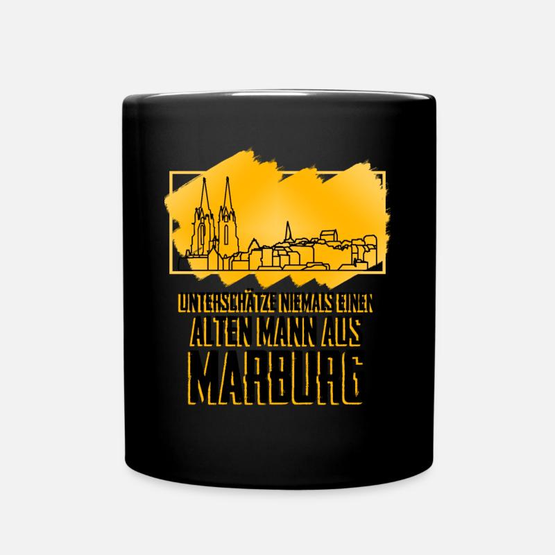 Marburg Marburger - Tasse einfarbig - Schwarz