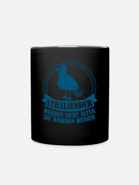 Stralsund Spruch Stralsunder - Tasse einfarbig - Schwarz