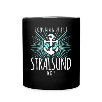 Stralsunder Ich mag Stralsund - Tasse einfarbig - Schwarz - Vorne