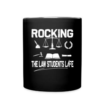 Rocking The Law Life - Funny Law School - Full Colour Mug - black - Front