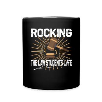 Rocking The Law Life - Funny Law School - Full Colour Mug - black - Front