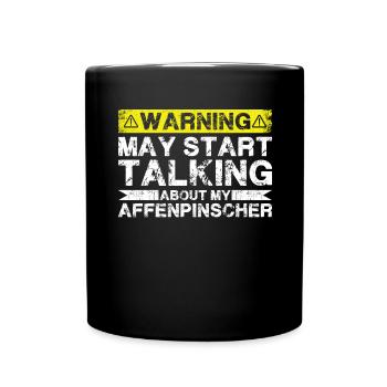 En parlant de pinschers de singe - Mug uni - noir - Devant