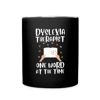 Mois de la sensibilisation à la thérapie de lecture dyslexique, Dyslexie - Mug uni - noir - Devant