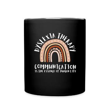 Mois de la sensibilisation à la thérapie de lecture dyslexique, Dyslexie - Mug uni - noir - Devant