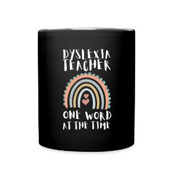 Mois de la sensibilisation à la thérapie de lecture dyslexique, Dyslexie - Mug uni - noir - Devant