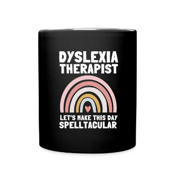 Mois de la sensibilisation à la thérapie de lecture dyslexique, Dyslexie - Mug uni - noir - Devant
