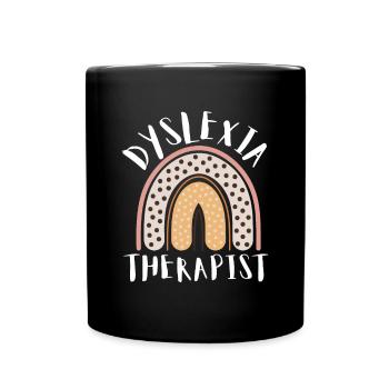 Mois de la sensibilisation à la thérapie de lecture dyslexique, Dyslexie - Mug uni - noir - Devant