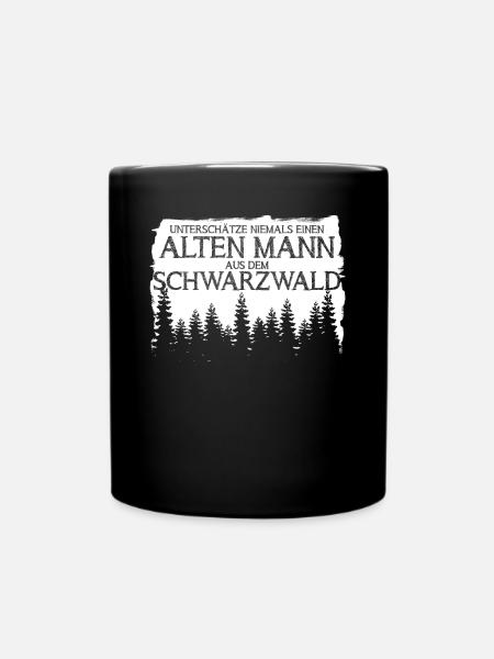 Schwarzwald Berg Wandern Schwarzwälder - Tasse einfarbig - Schwarz