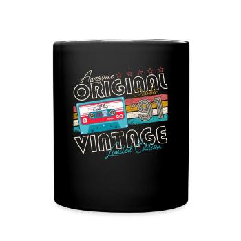 Oktober Jahrgang 1991 31. Geburtstag Geschenk Tape - Tasse einfarbig - Schwarz - Vorne