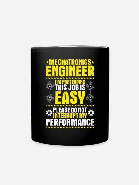 Mechatroniker Mechatronik Mechatronics Engineer - Tasse einfarbig - Schwarz