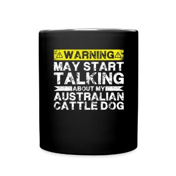 Parlez de Australian Cattle Dog - Mug uni - noir - Devant