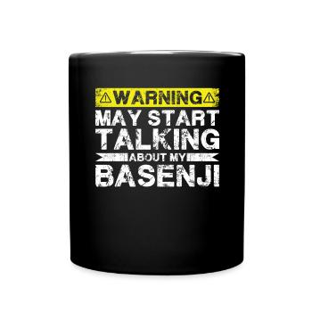 Speaking of Basenji - Full Colour Mug - black - Front