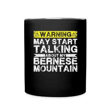 En parlant de la montagne bernoise - Mug uni - noir - Devant