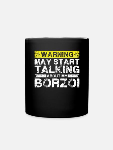 Apropos Barsoi - Tasse einfarbig - Schwarz