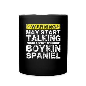 Speaking of Boykin spaniels - Full Colour Mug - black - Front