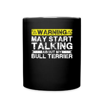 En parlant de bull terriers - Mug uni - noir - Devant