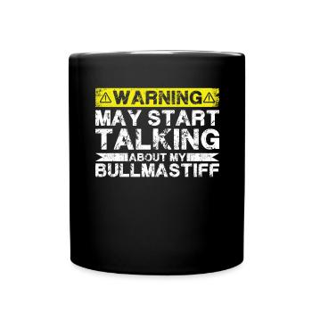 Apropos Bullmastiff - Tasse einfarbig - Schwarz - Vorne