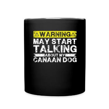 Parler du chien canaan - Mug uni - noir - Devant