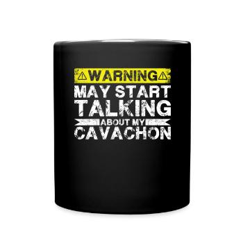 Speaking of Cavachon - Full Colour Mug - black - Front