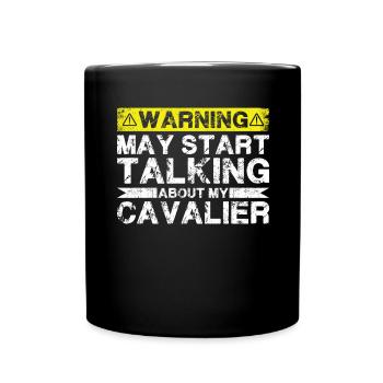 Speaking of cavaliers - Full Colour Mug - black - Front